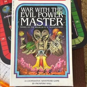 War with the Evil Power Master Board Game. Opened but played